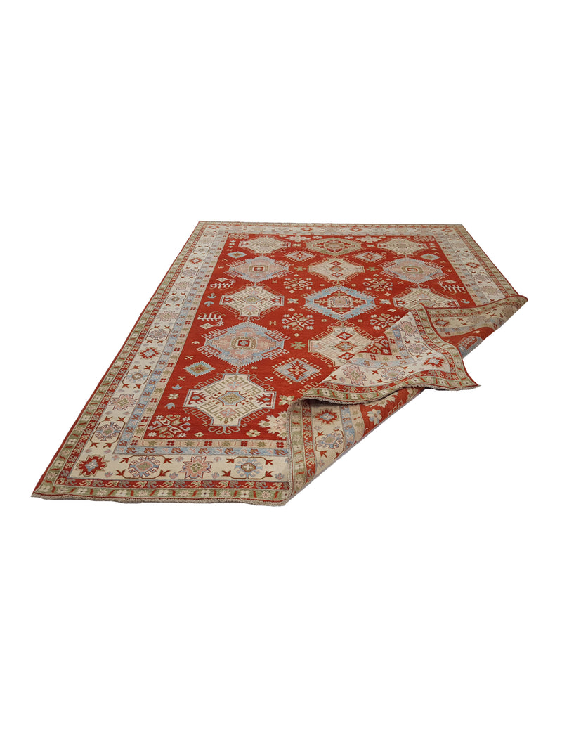 Pacific Ziegler 41883 Orange Ivory Transitional Hand Knotted Rug
