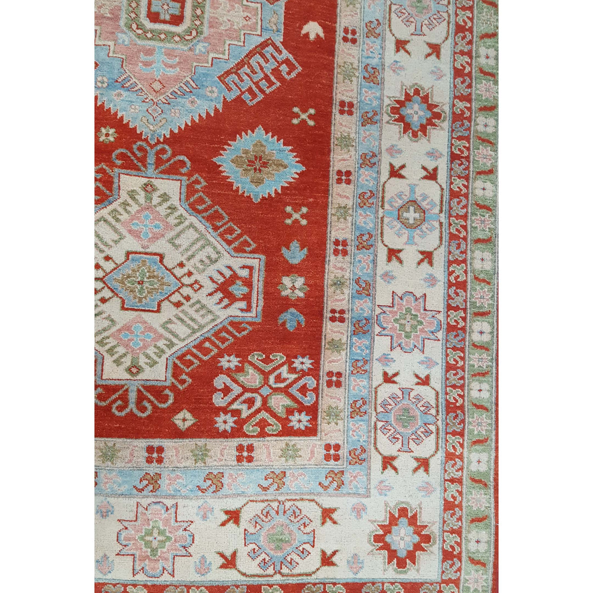 Pacific Ziegler 41883 Orange Ivory Transitional Hand Knotted Rug