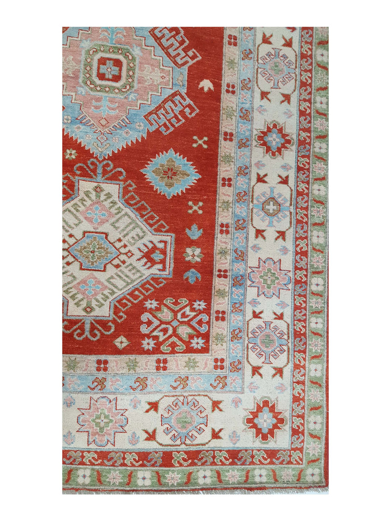 Pacific Ziegler 41883 Orange Ivory Transitional Hand Knotted Rug