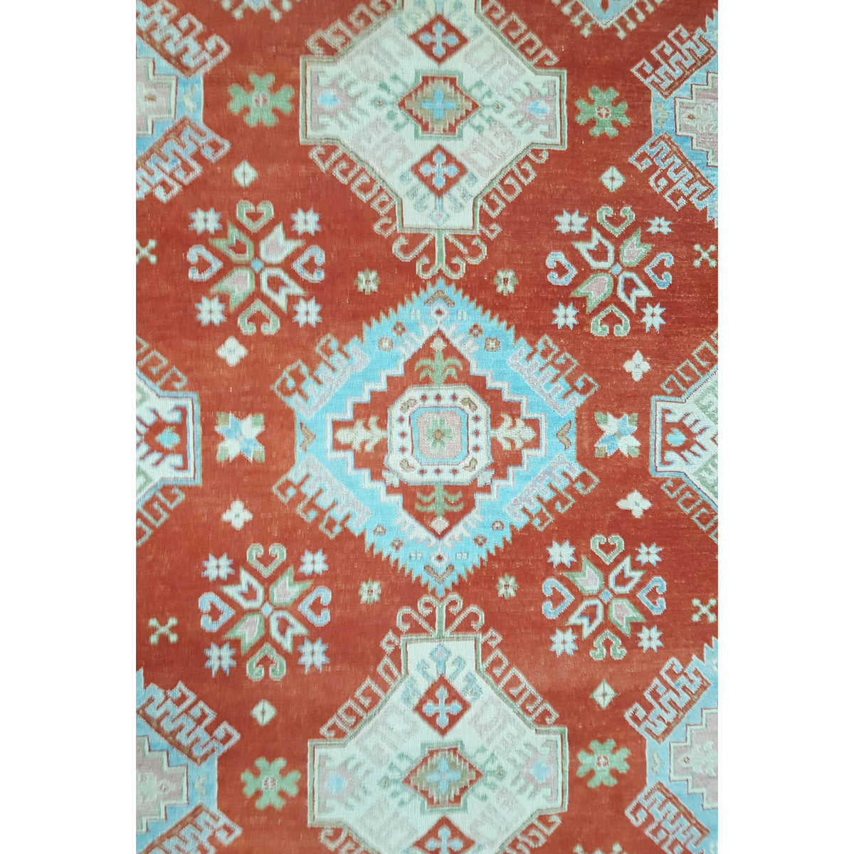 Pacific Ziegler 41883 Orange Ivory Transitional Hand Knotted Rug