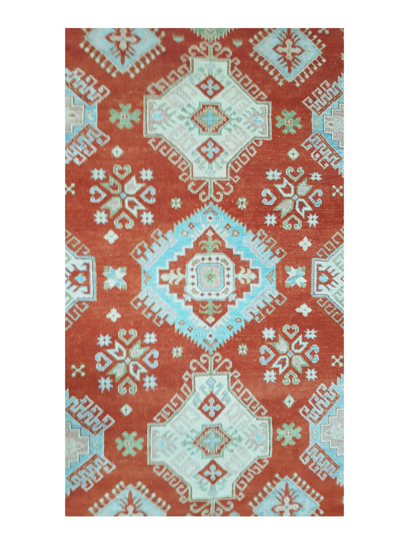 Pacific Ziegler 41883 Orange Ivory Transitional Hand Knotted Rug