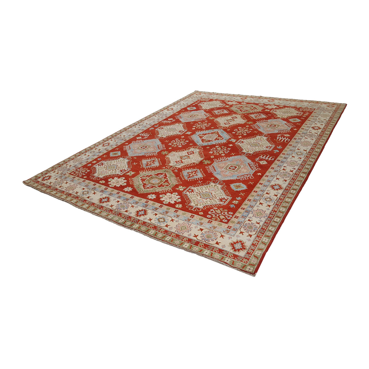 Pacific Ziegler 41883 Orange Ivory Transitional Hand Knotted Rug
