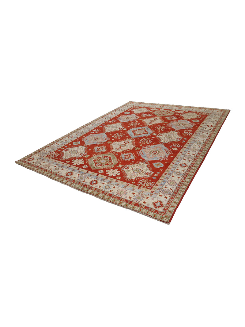 Pacific Ziegler 41883 Orange Ivory Transitional Hand Knotted Rug