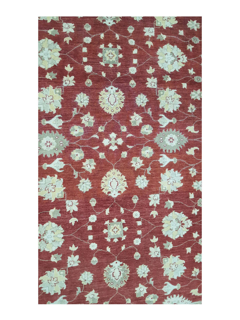 Pacific Ziegler 41884 Red Ivory Transitional Hand Knotted Rug