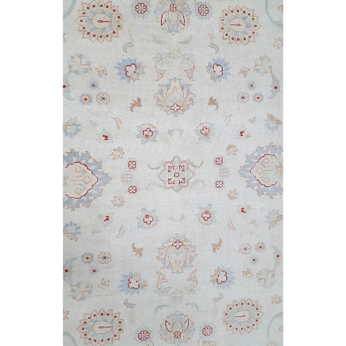 Pacific Ziegler 41887 Ivory Rust Transitional Hand Knotted Rug