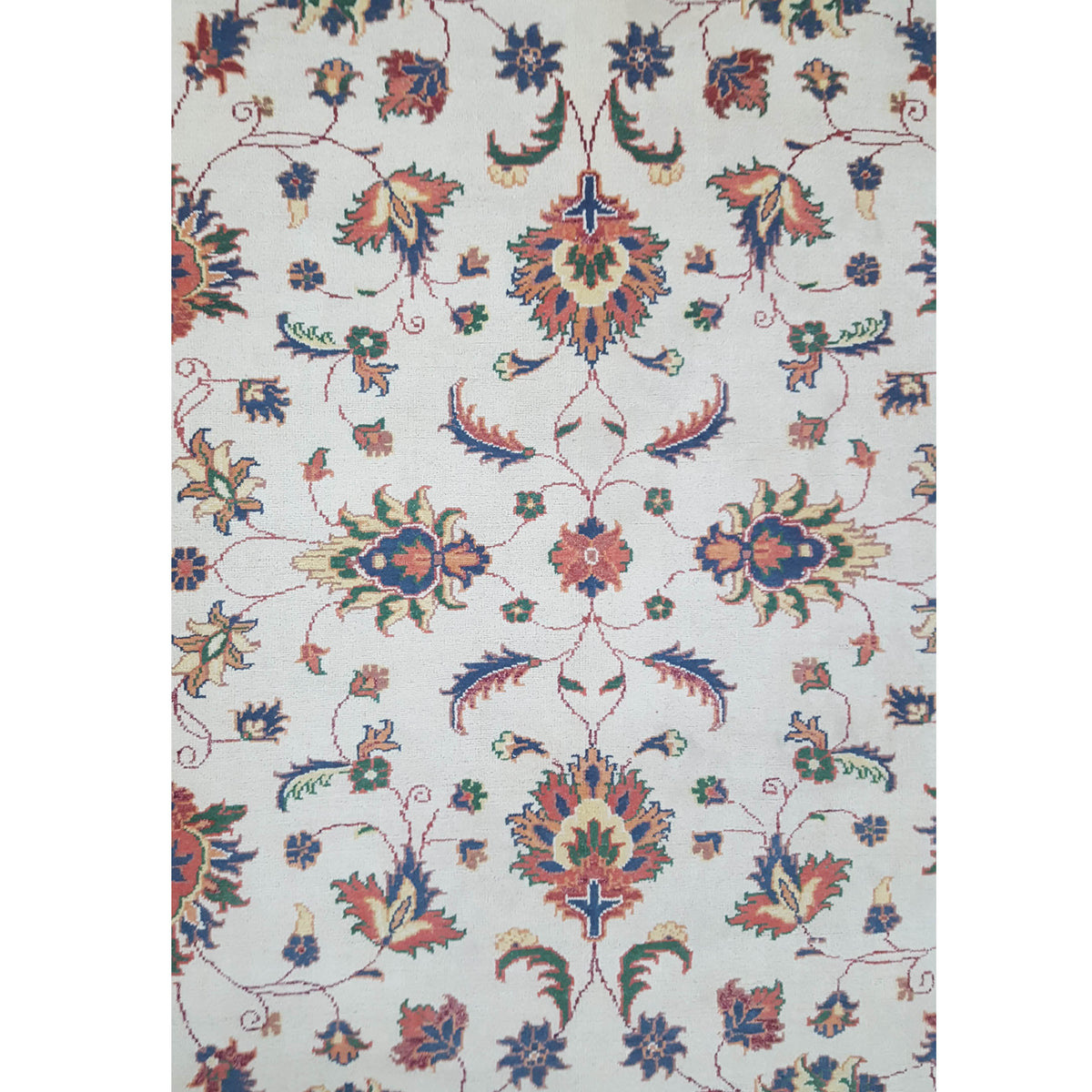 Pacific Ziegler 41890 Ivory Rust Transitional Hand Knotted Rug