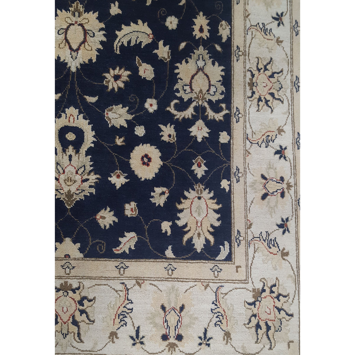 Pacific Ziegler 41892 Navy Ivory Transitional Hand Knotted Rug