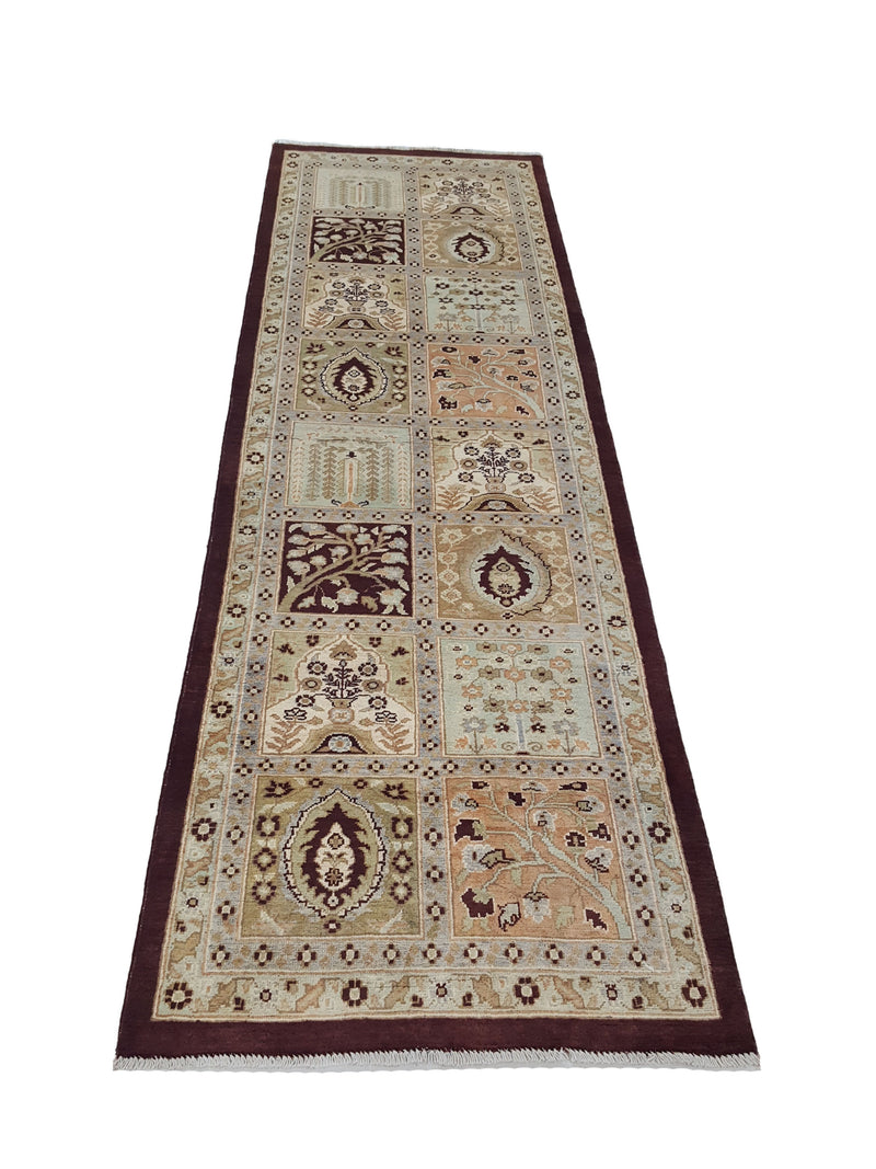Pacific Ziegler 41894 Brown Beige Transitional Hand Knotted Rug