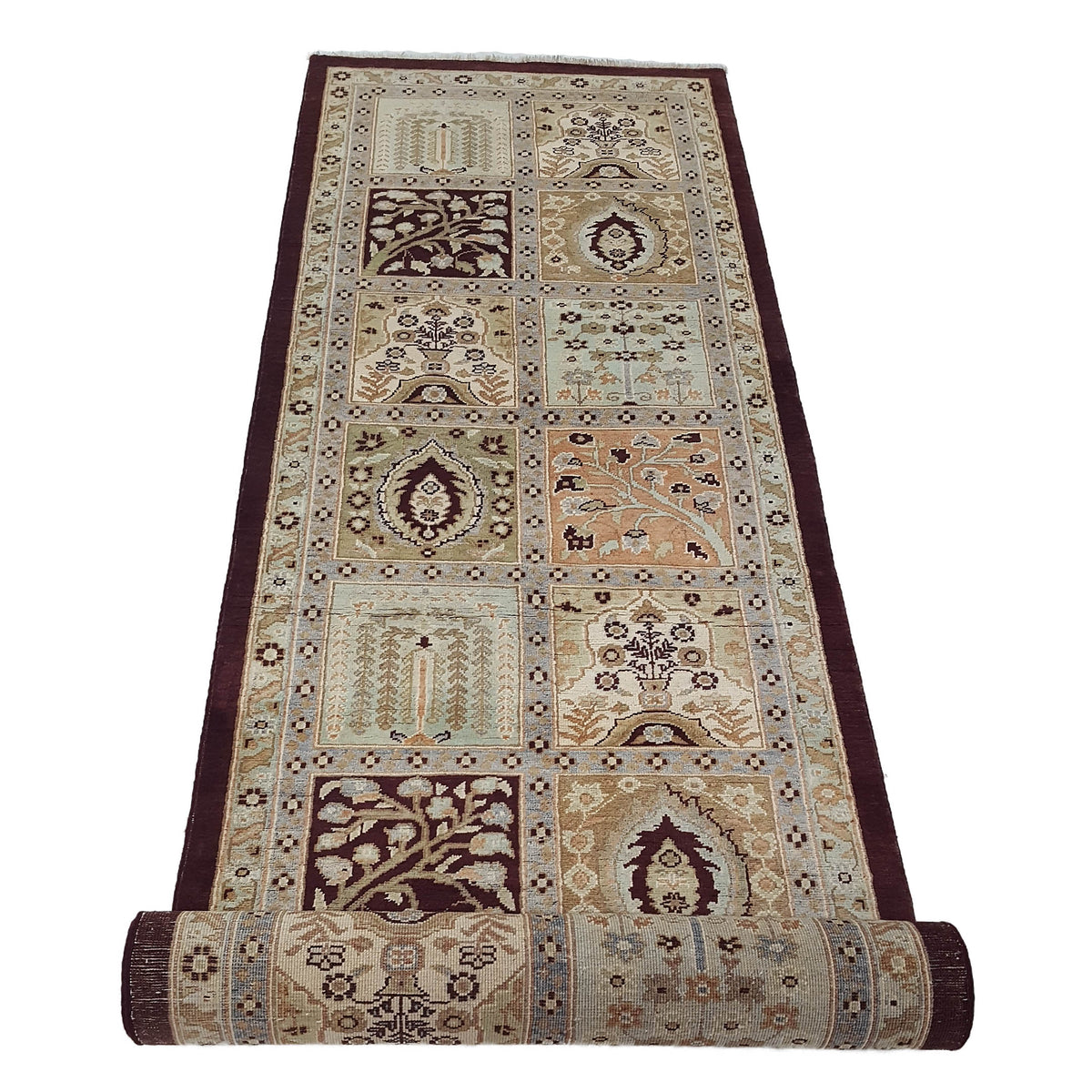 Pacific Ziegler 41894 Brown Beige Transitional Hand Knotted Rug