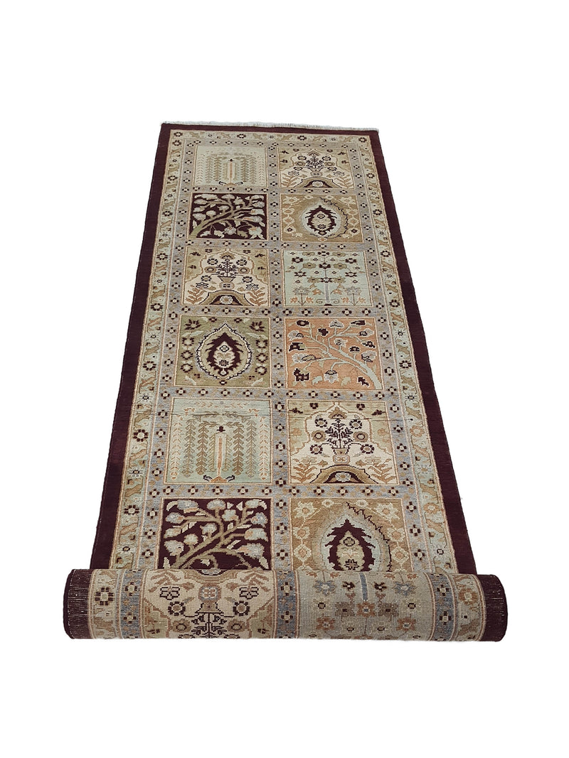 Pacific Ziegler 41894 Brown Beige Transitional Hand Knotted Rug
