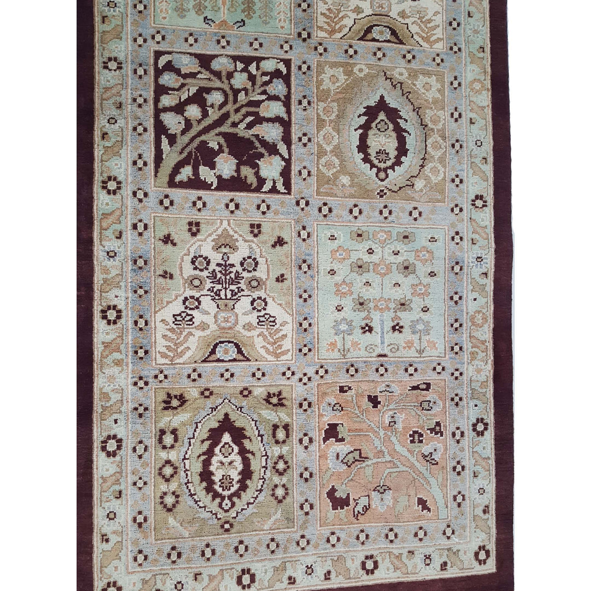 Pacific Ziegler 41894 Brown Beige Transitional Hand Knotted Rug