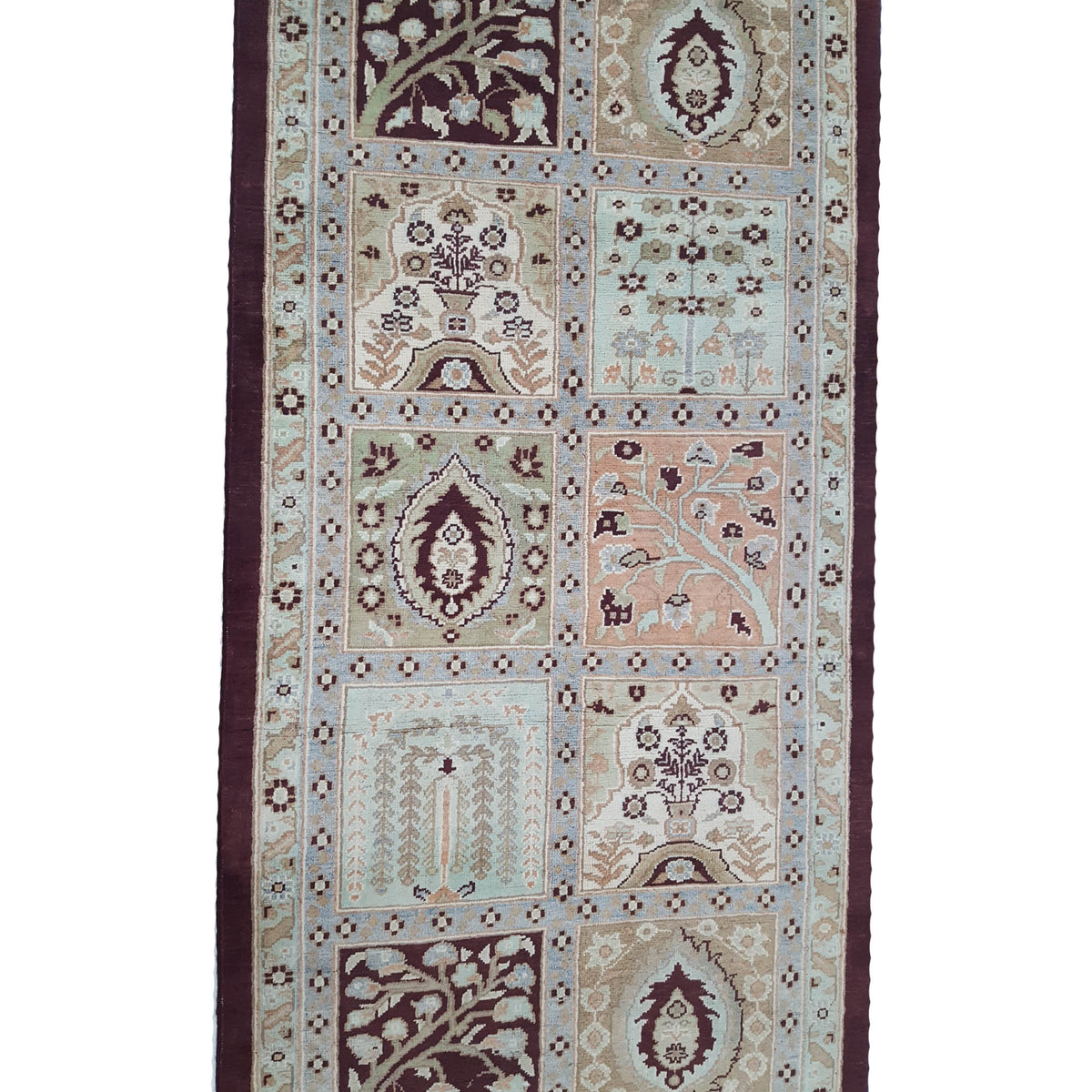 Pacific Ziegler 41894 Brown Beige Transitional Hand Knotted Rug
