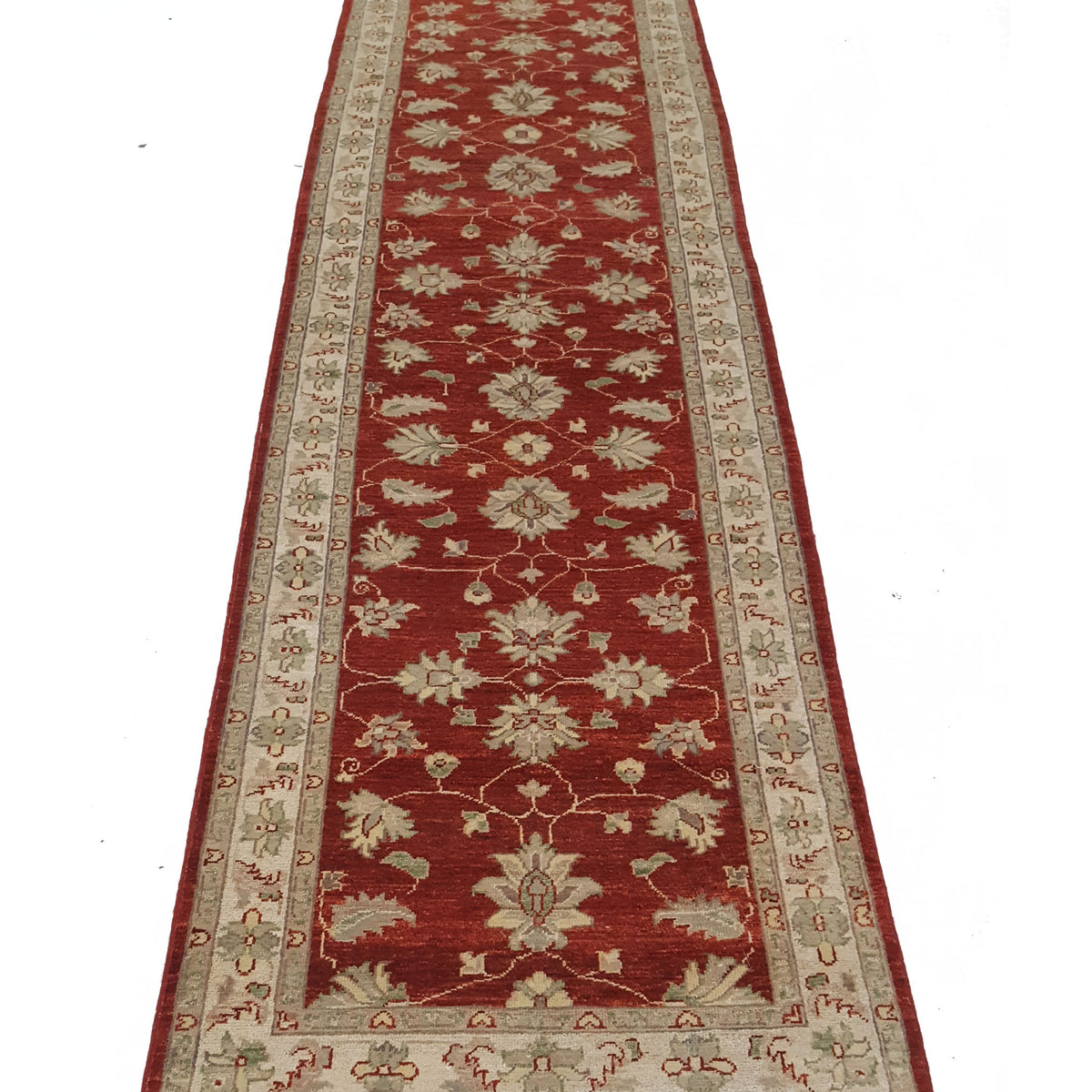 Pacific Ziegler 41899 Rust Ivory Transitional Hand Knotted Rug