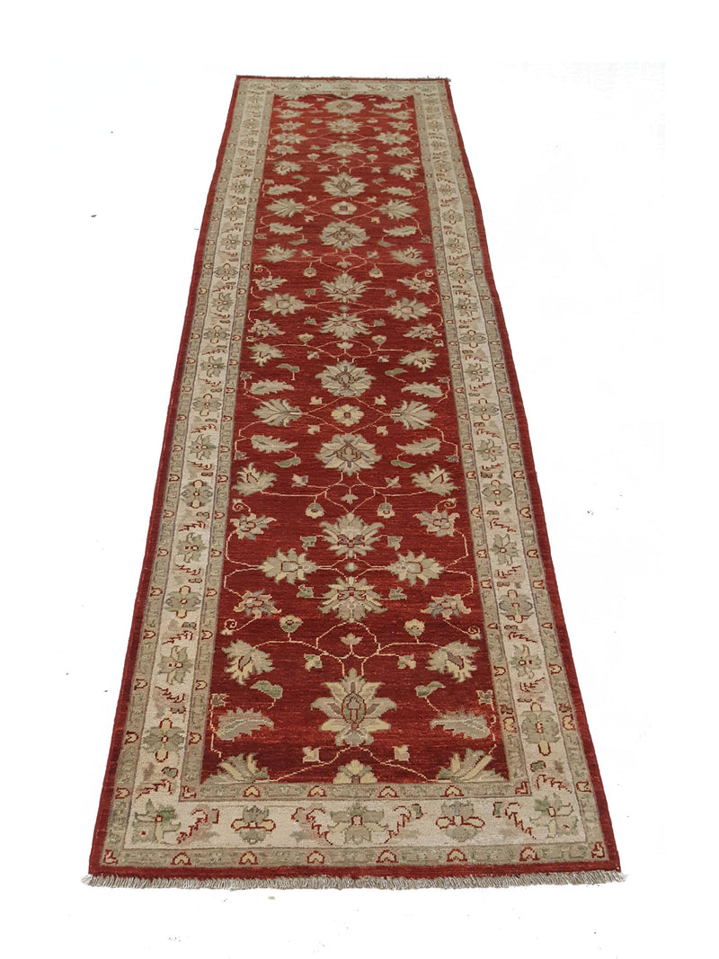 Pacific Ziegler 41899 Rust Ivory Transitional Hand Knotted Rug