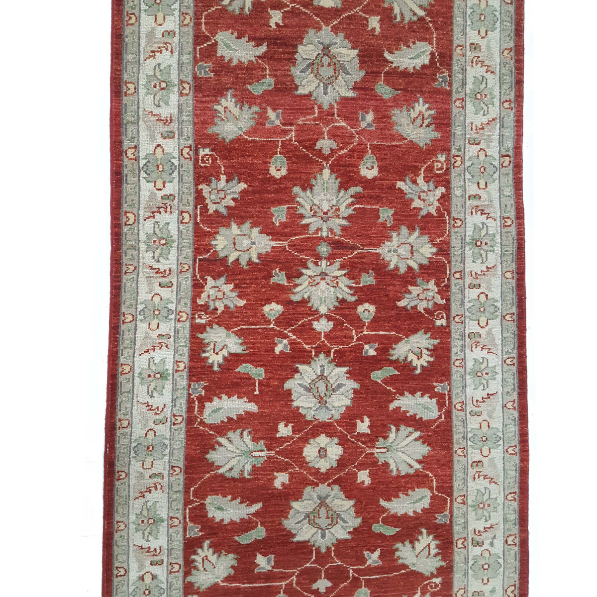Pacific Ziegler 41899 Rust Ivory Transitional Hand Knotted Rug