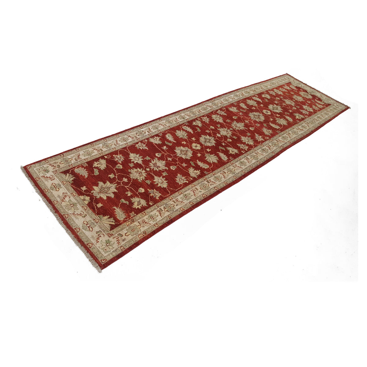 Pacific Ziegler 41899 Rust Ivory Transitional Hand Knotted Rug