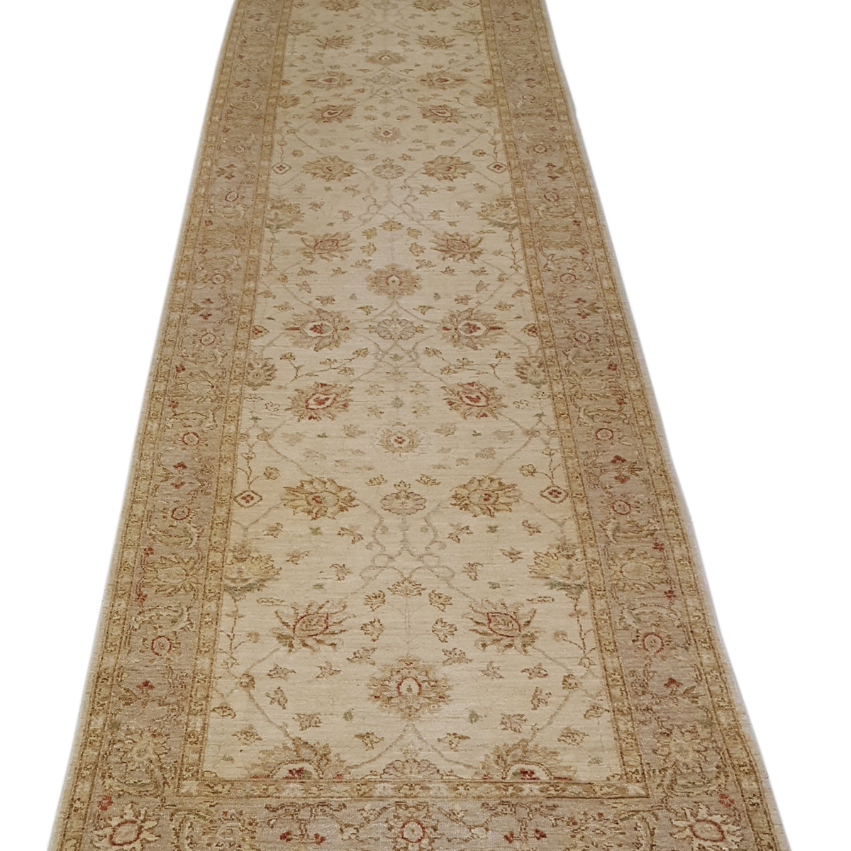 Pacific Ziegler 41901 Ivory Ivory Transitional Hand Knotted Rug