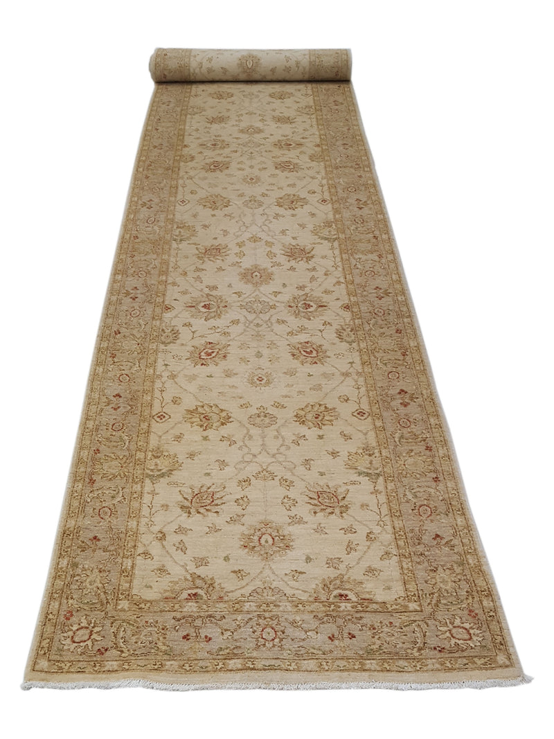 Pacific Ziegler 41901 Ivory Ivory Transitional Hand Knotted Rug