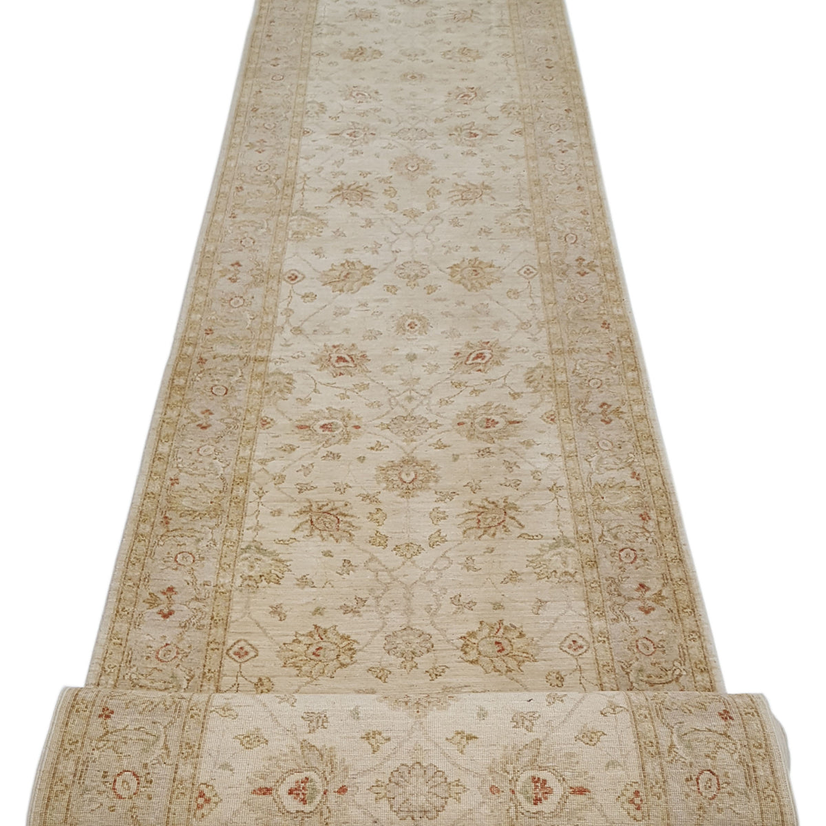Pacific Ziegler 41901 Ivory Ivory Transitional Hand Knotted Rug
