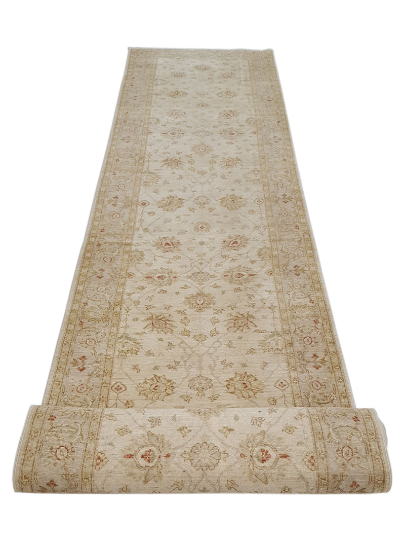 Pacific Ziegler 41901 Ivory Ivory Transitional Hand Knotted Rug