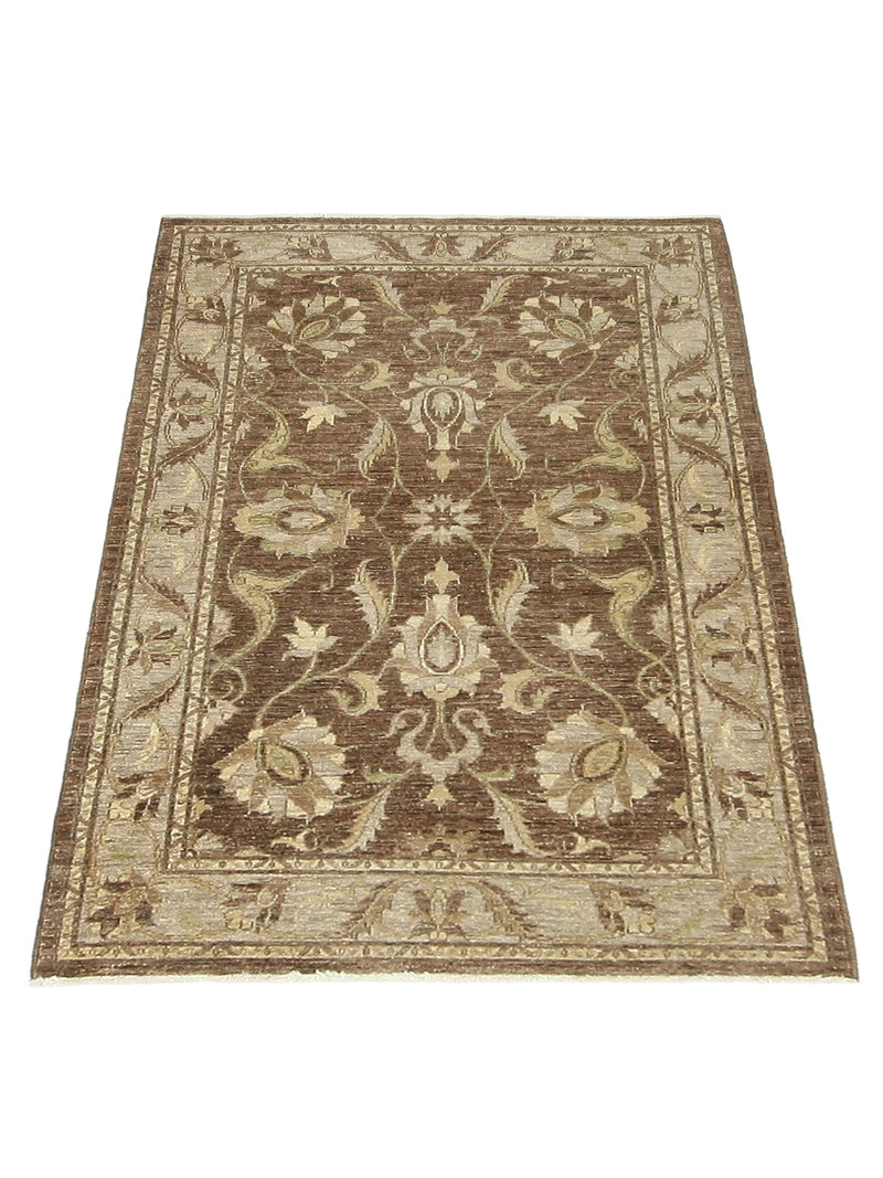Pacific Ziegler 41903 Brown Beige Transitional Hand Knotted Rug