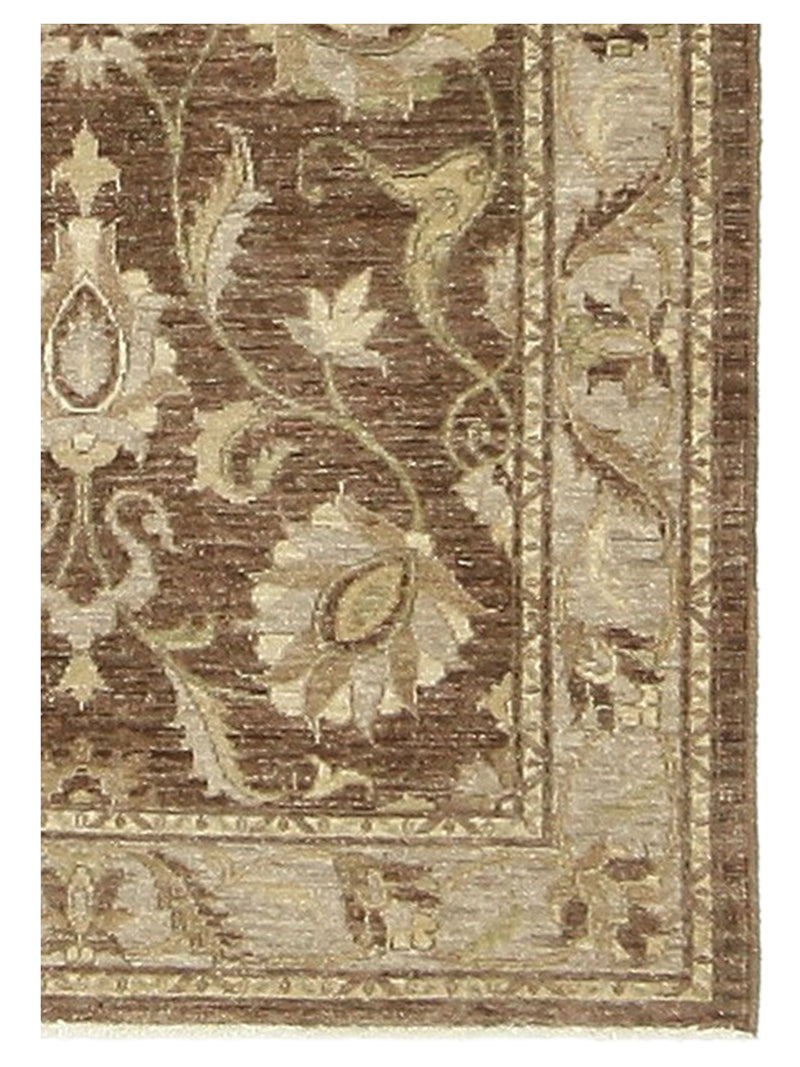 Pacific Ziegler 41903 Brown Beige Transitional Hand Knotted Rug