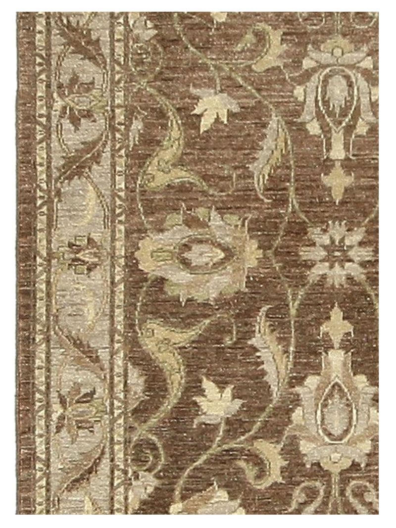 Pacific Ziegler 41903 Brown Beige Transitional Hand Knotted Rug