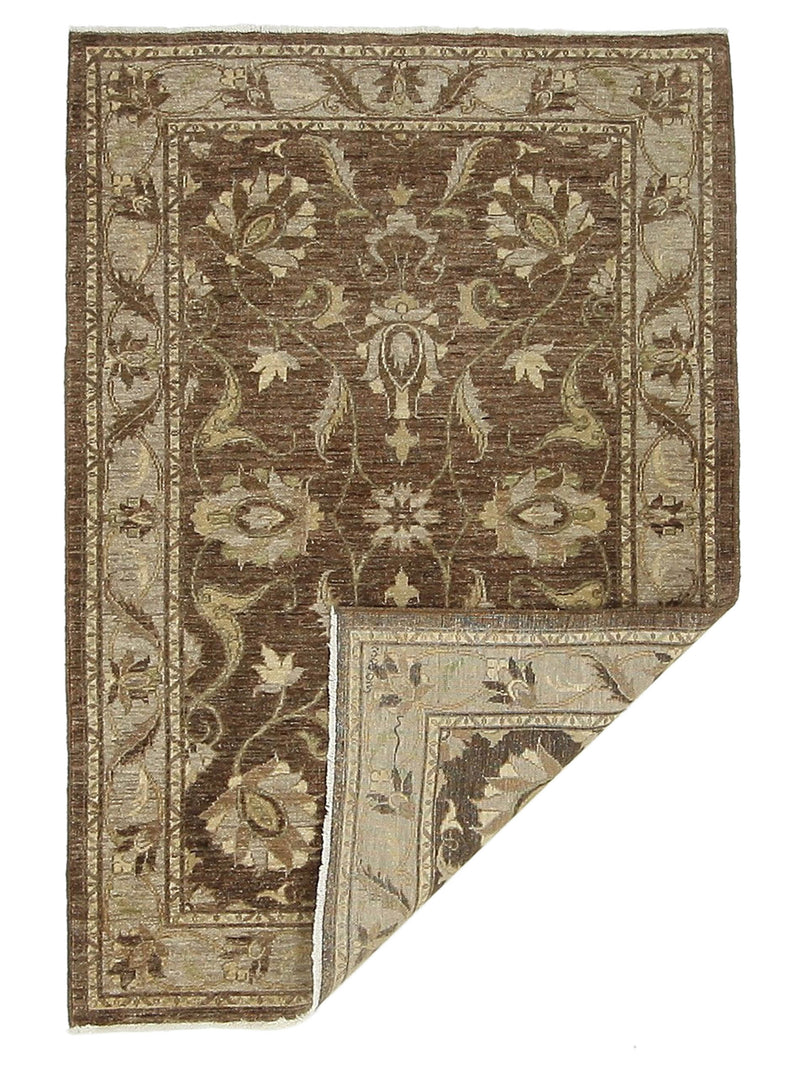 Pacific Ziegler 41903 Brown Beige Transitional Hand Knotted Rug