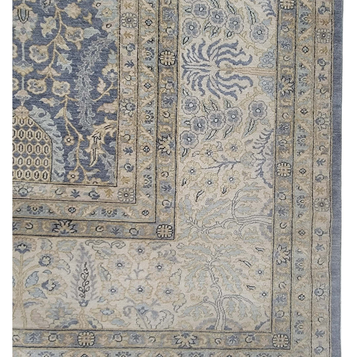 Pacific Ziegler 41906 Grey Lt.Grey Transitional Hand Knotted Rug