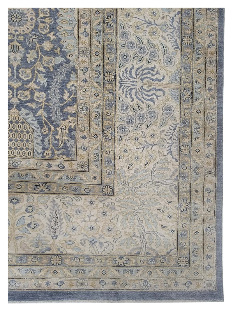 Pacific Ziegler 41906 Grey Lt.Grey Transitional Hand Knotted Rug