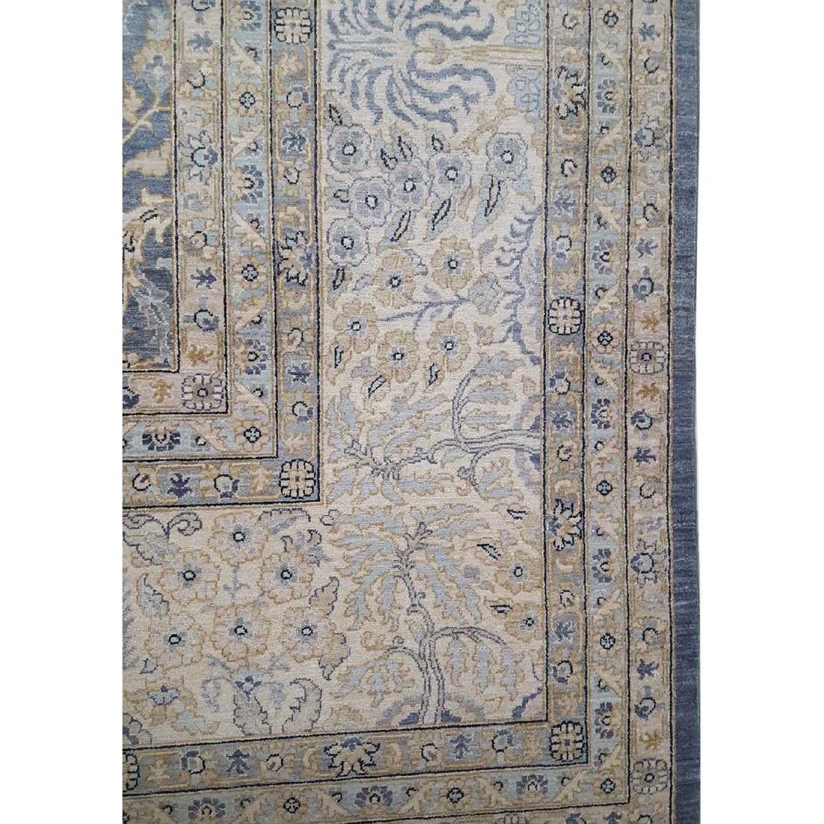 Pacific Ziegler 41906 Grey Lt.Grey Transitional Hand Knotted Rug