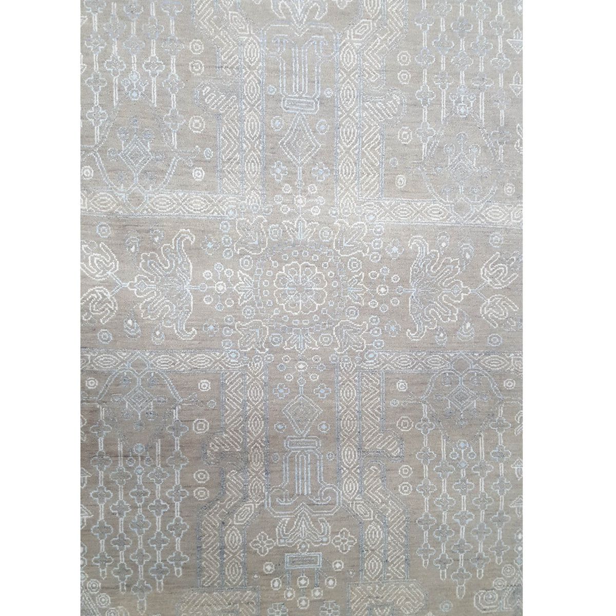 Pacific Jewel 41907 Grey Blue Transitional Hand Knotted Rug