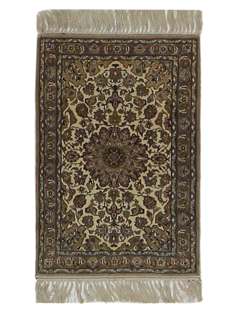 Fasa Antique Esfahan  Ivory Green Traditional