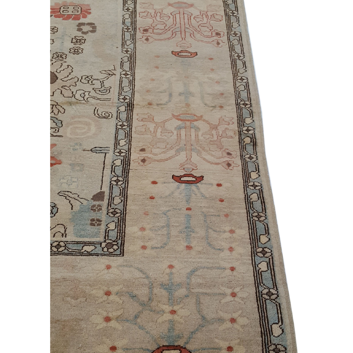 Pacific Ziegler 41916 Ivory Ivory Transitional Hand Knotted Rug