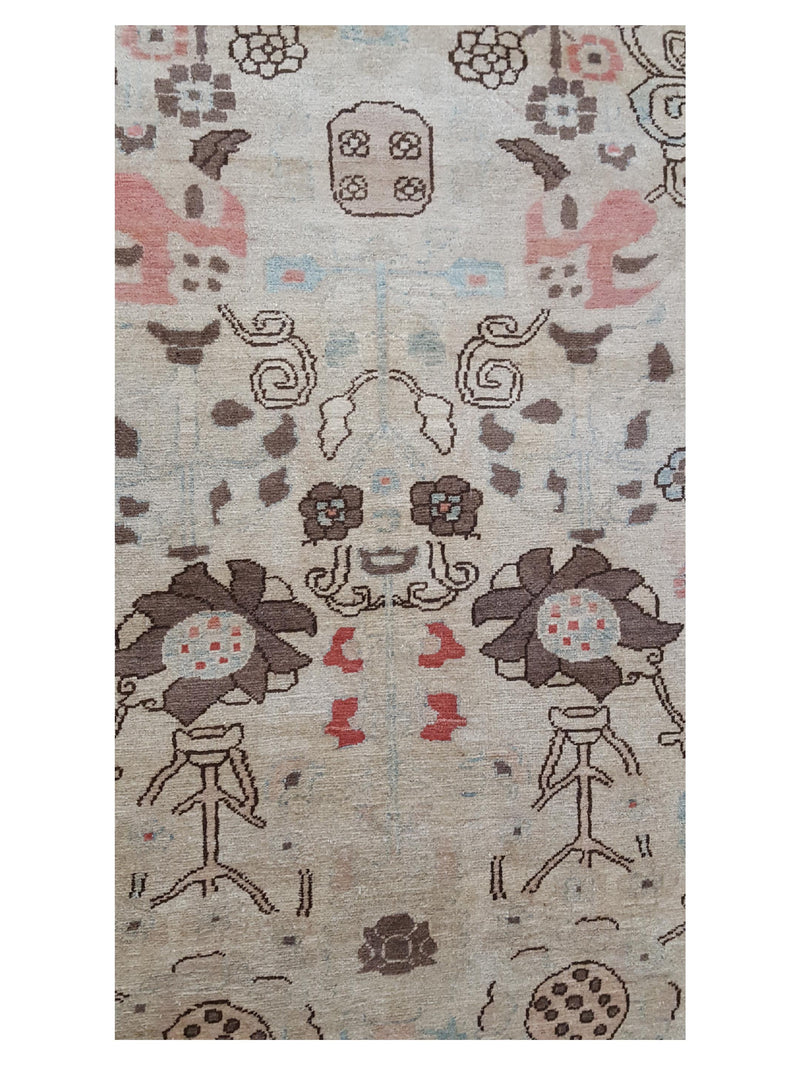 Pacific Ziegler 41916 Ivory Ivory Transitional Hand Knotted Rug