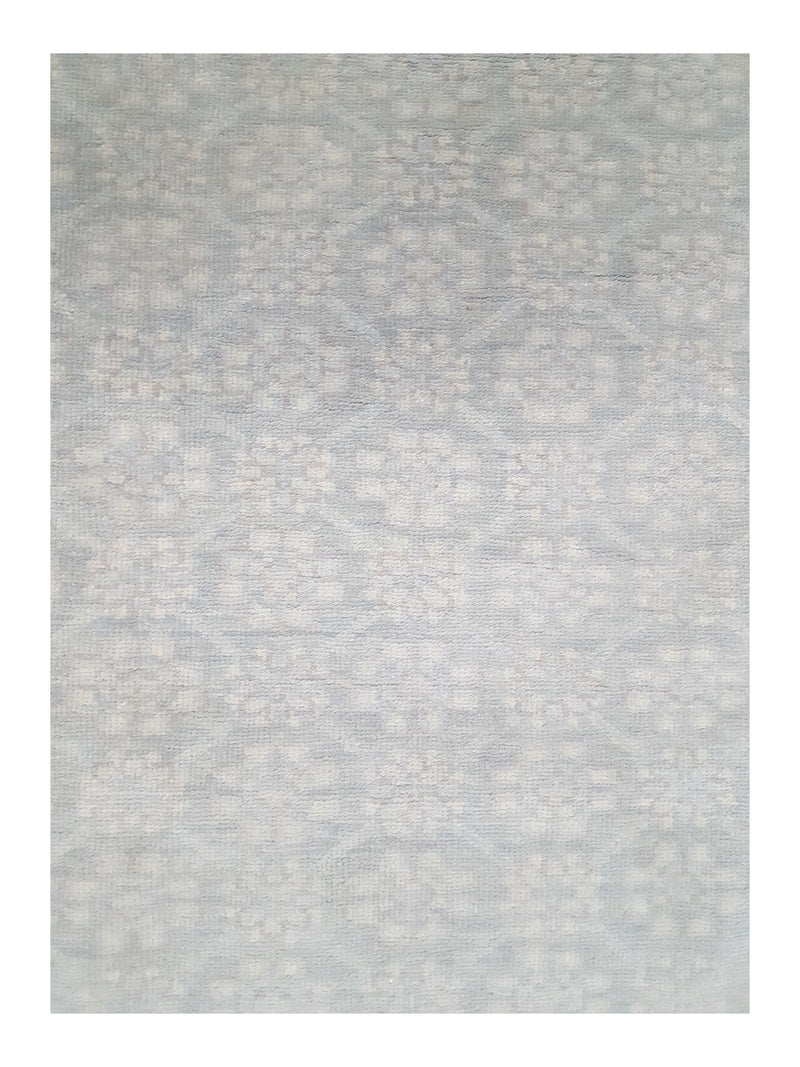 Pacific Khotan 41918 Lt.Grey Blue Grey Transitional Hand Knotted Rug