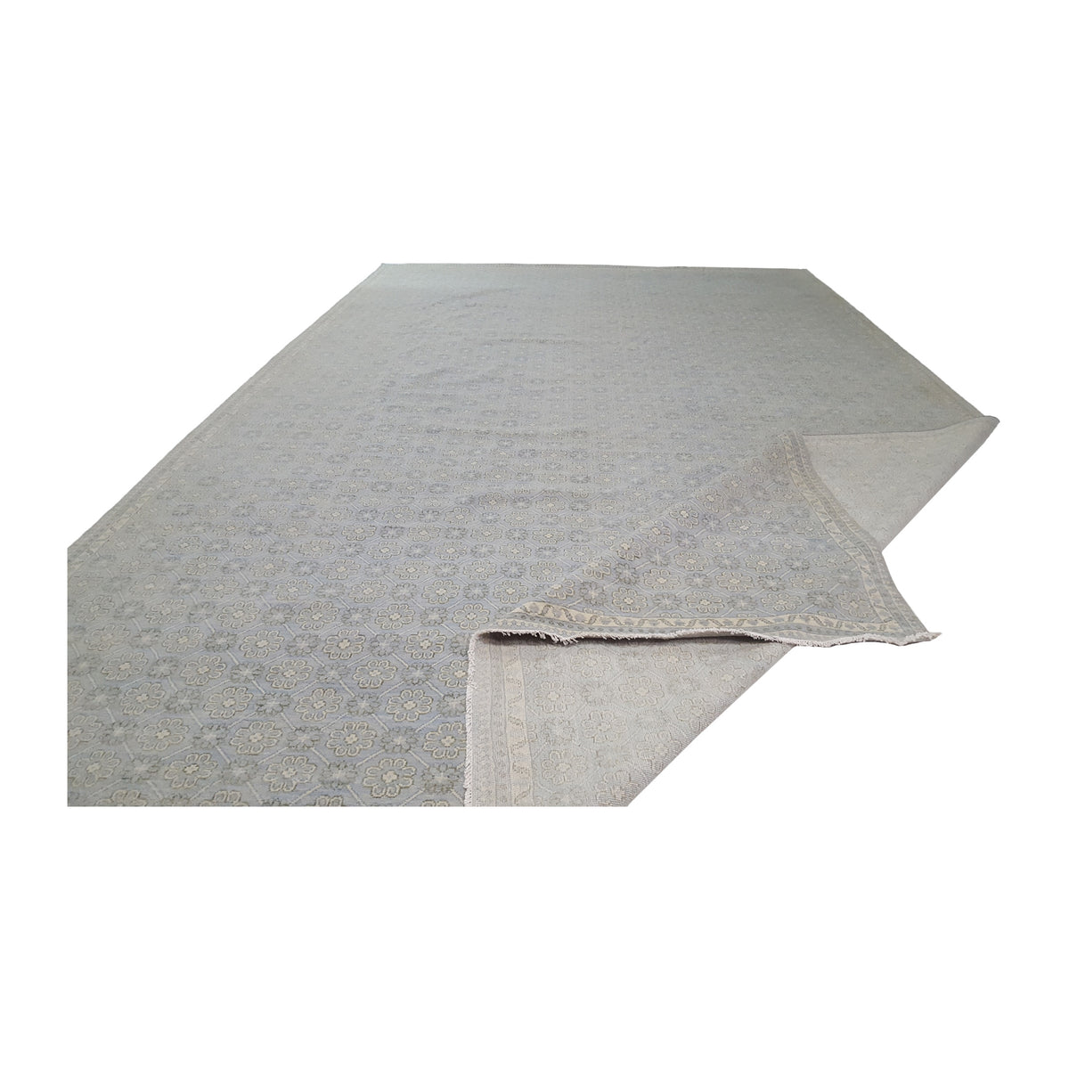 Pacific Khotan 41919 Sky Cream Transitional Hand Knotted Rug