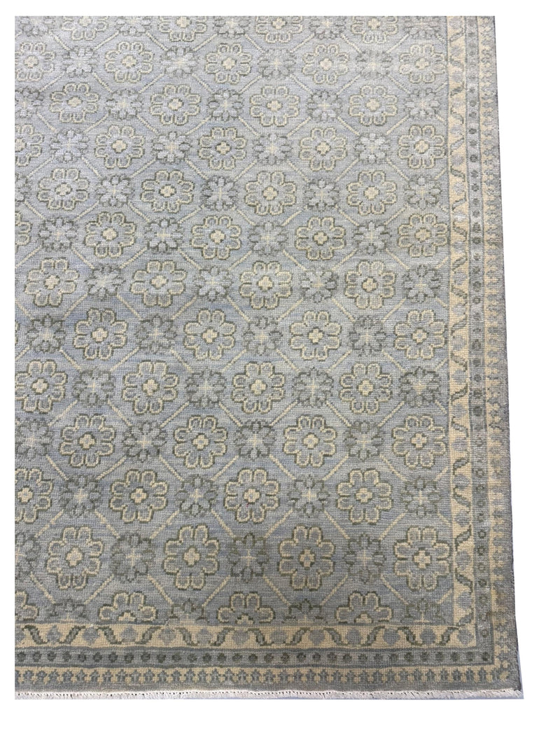 Pacific Khotan 41919 Sky Cream Transitional Hand Knotted Rug