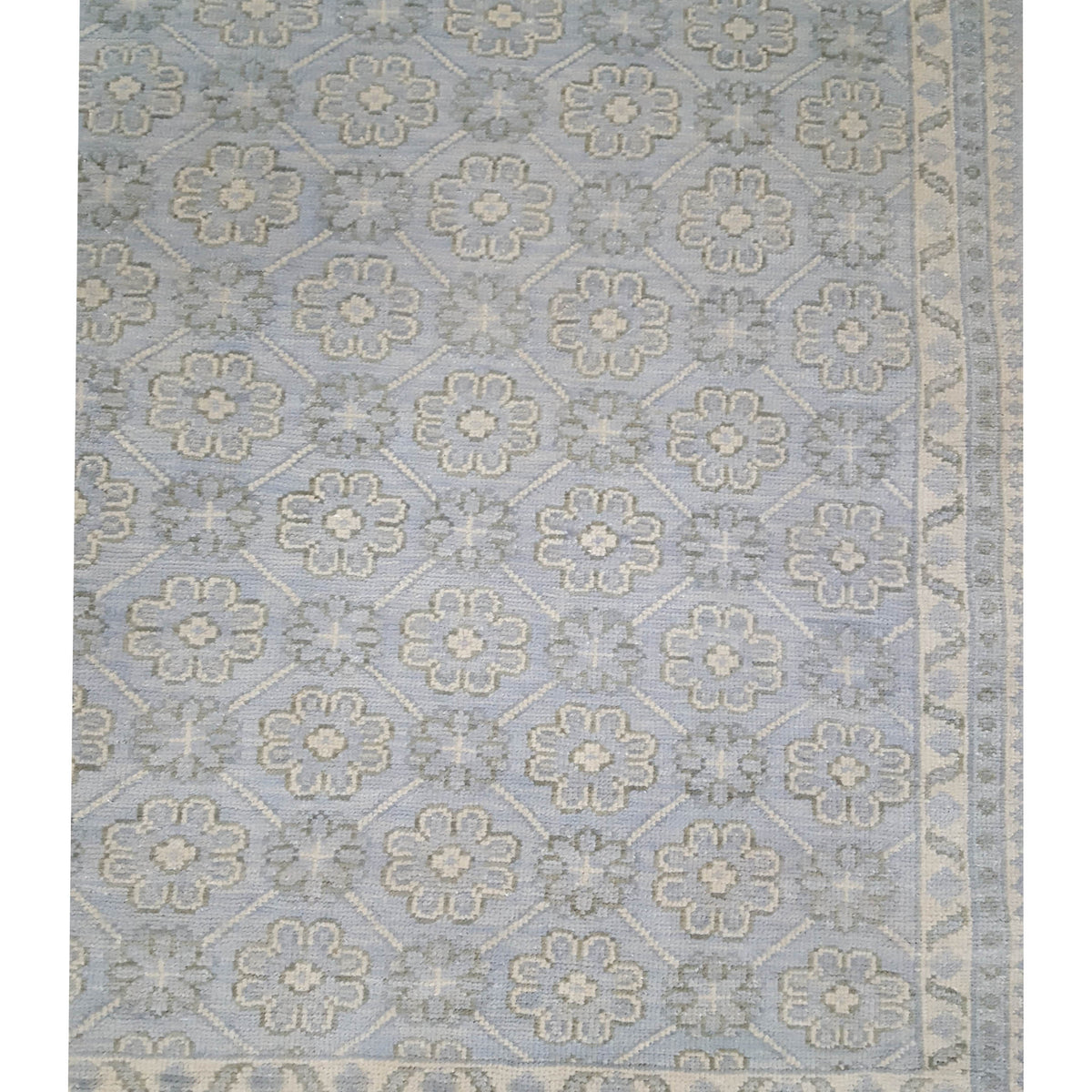 Pacific Khotan 41919 Sky Cream Transitional Hand Knotted Rug