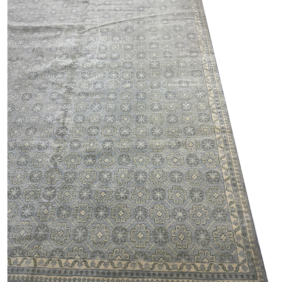 Pacific Khotan 41919 Sky Cream Transitional Hand Knotted Rug