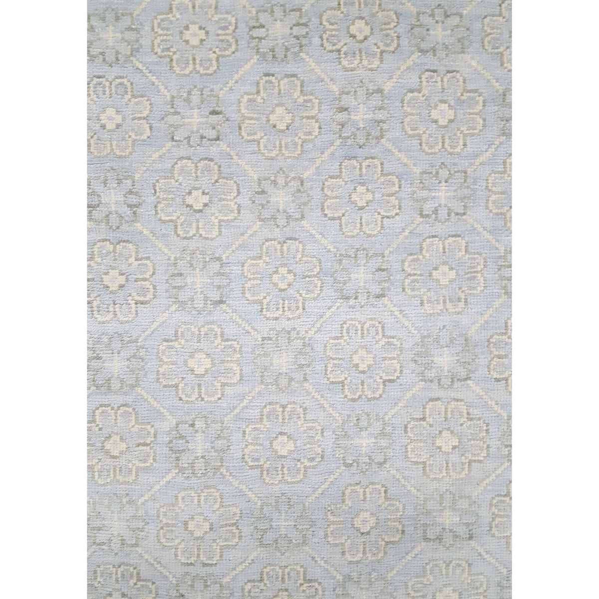 Pacific Khotan 41919 Sky Cream Transitional Hand Knotted Rug