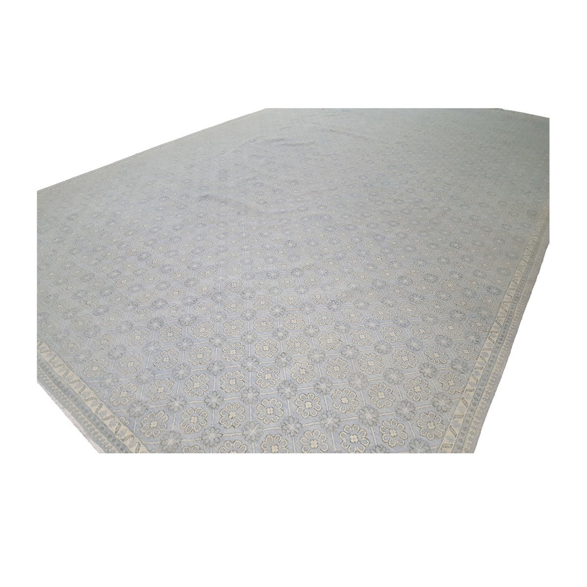 Pacific Khotan 41919 Sky Cream Transitional Hand Knotted Rug