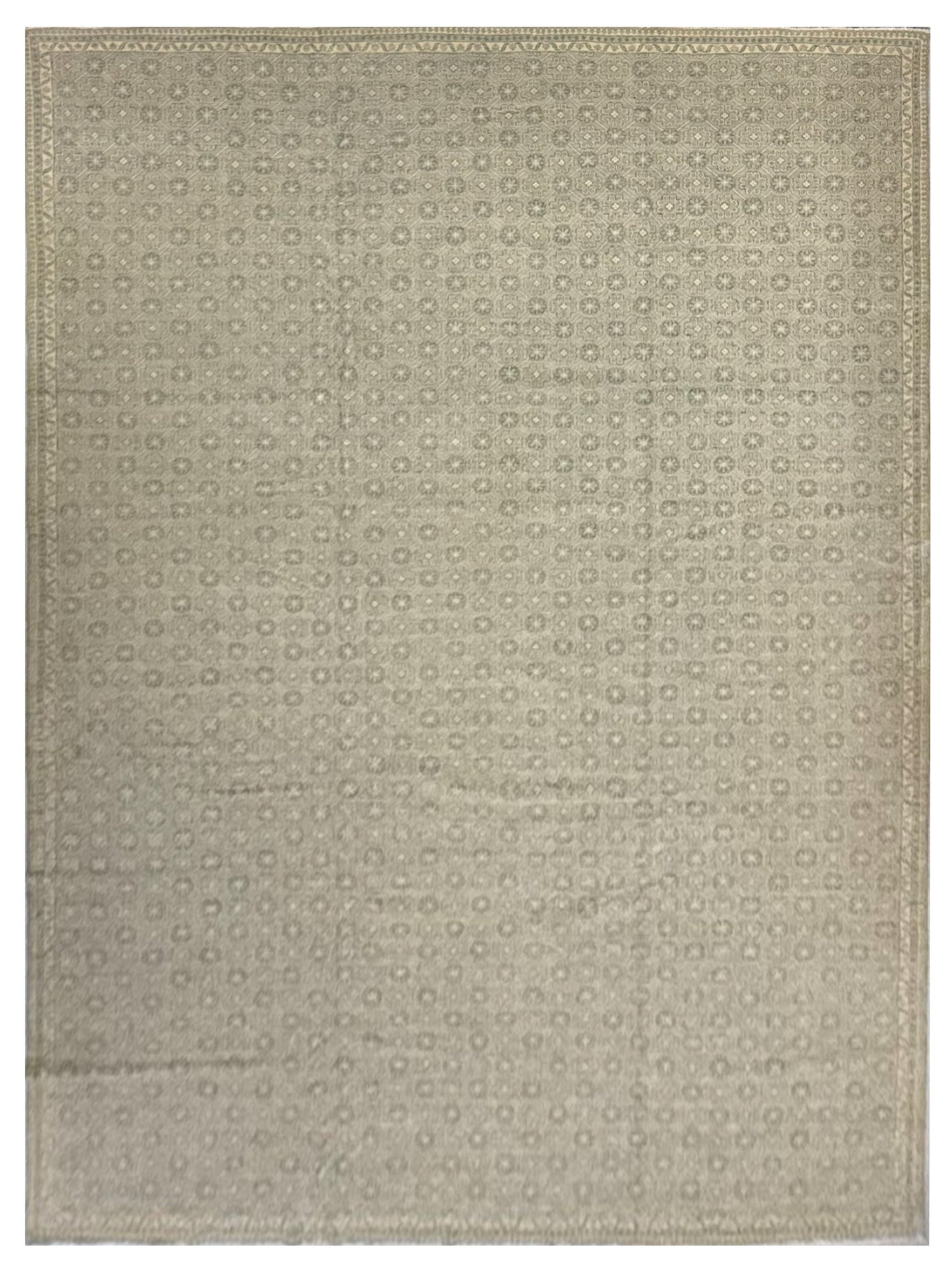 Pacific Khotan 41919 Sky Cream Transitional Hand Knotted Rug
