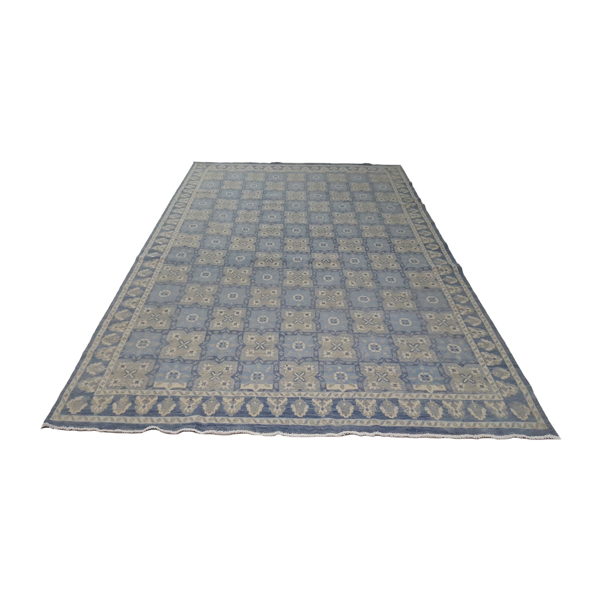 Pacific Khotan 41924 Blue Blue Grey Transitional Hand Knotted Rug