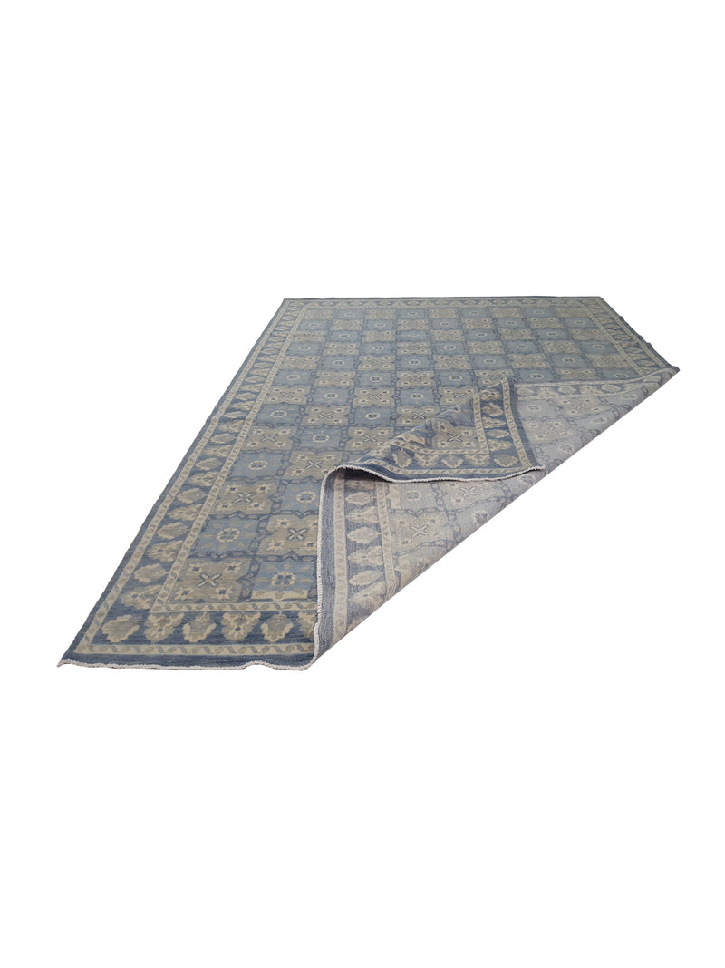 Pacific Khotan 41924 Blue Blue Grey Transitional Hand Knotted Rug