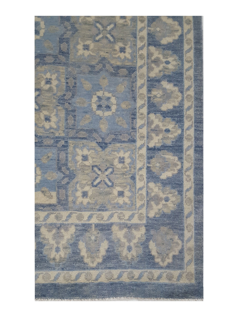 Pacific Khotan 41924 Blue Blue Grey Transitional Hand Knotted Rug