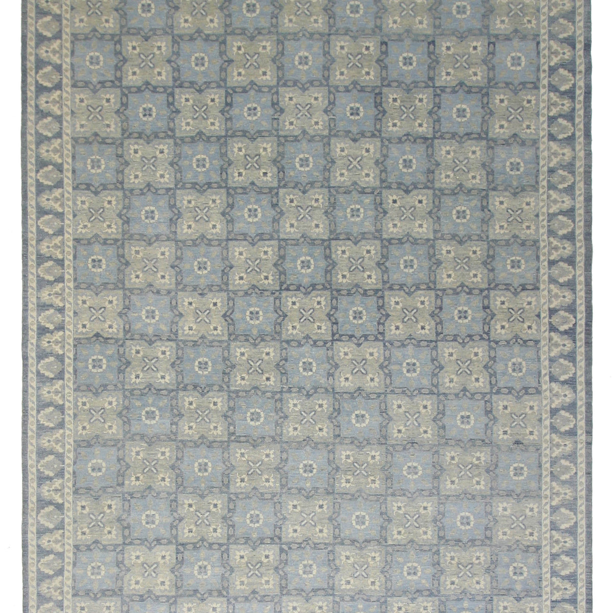 Pacific Khotan 41924 Blue Blue Grey Transitional Hand Knotted Rug