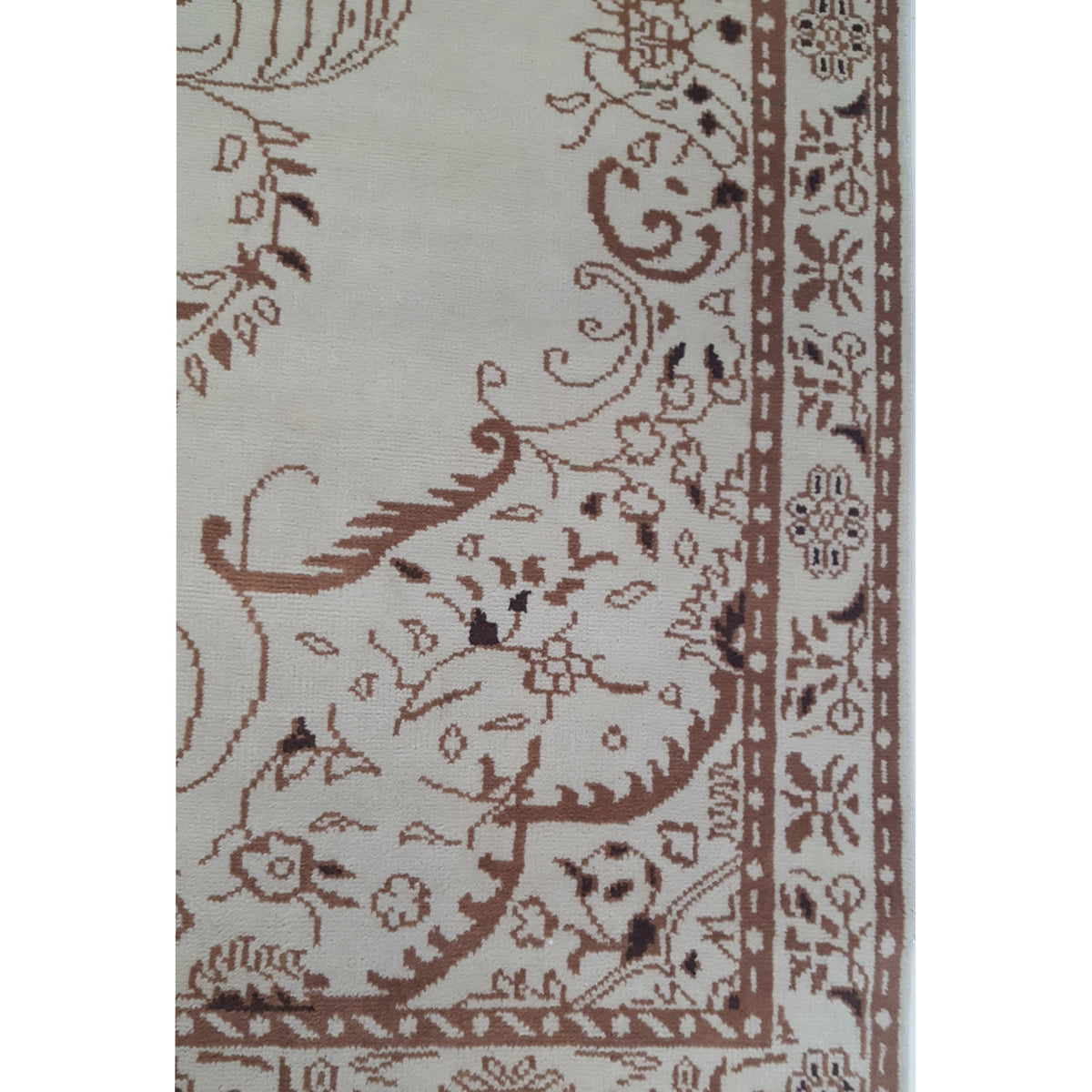Pacific Khotan 41940 Cream Cream Transitional Hand Knotted Rug
