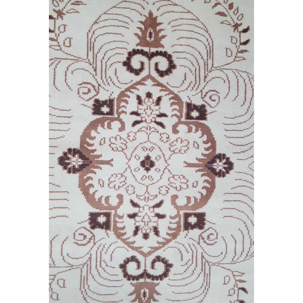 Pacific Khotan 41940 Cream Cream Transitional Hand Knotted Rug