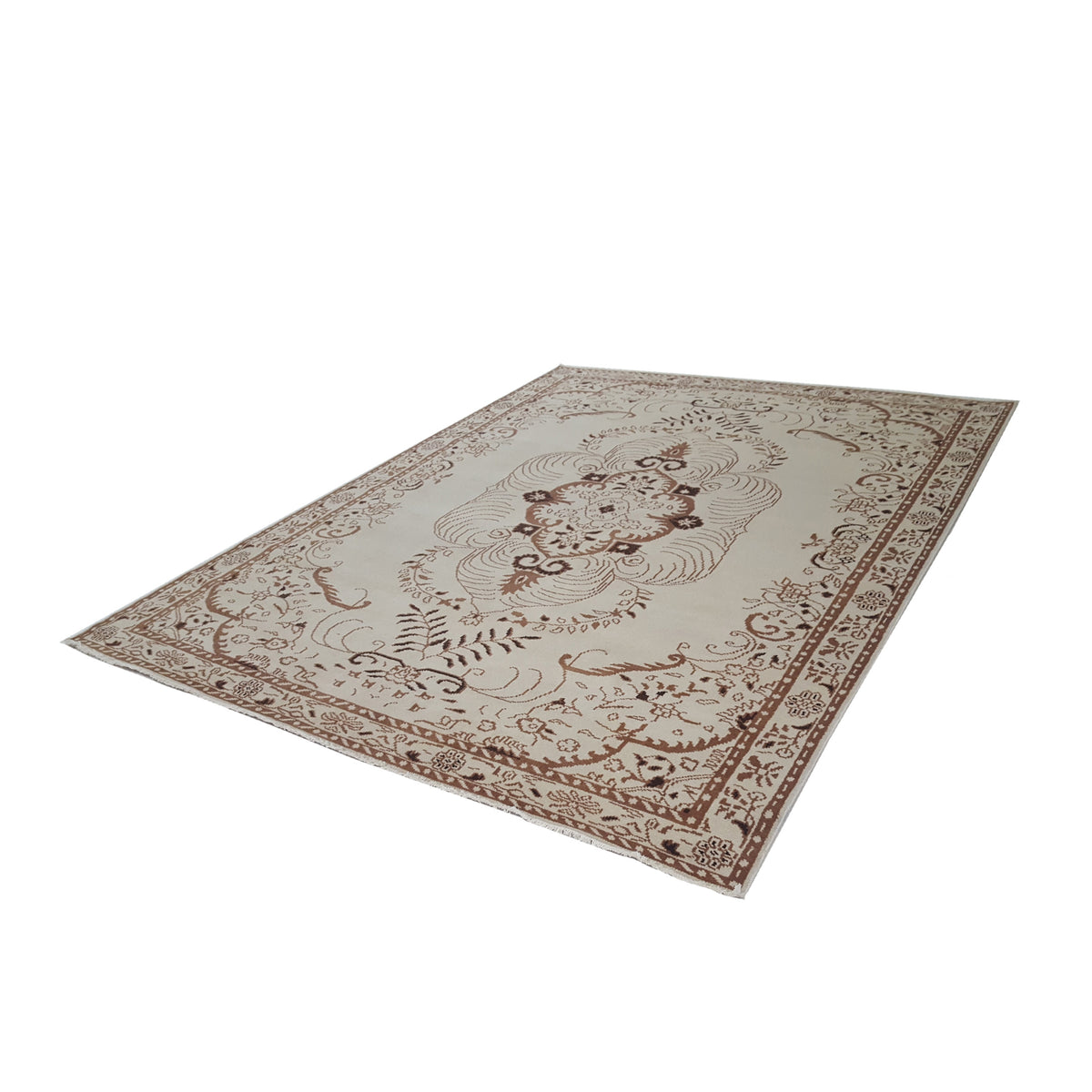 Pacific Khotan 41940 Cream Cream Transitional Hand Knotted Rug
